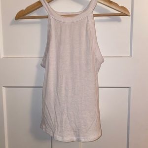 White ribbed tank top